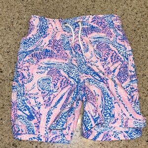 Boys Lilly Pulitzer swim trunks size xs